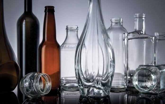 Glass bottles and containers